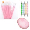 21 Pcs Nail Art Brushes, Nail Art Design Tools,Double Ended