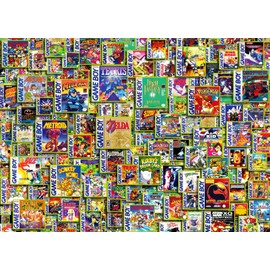 Handheld Haven Retro Games 1000-Piece Jigsaw Puzzle for Adults | Interactive Brain Teaser, Indoor Activities