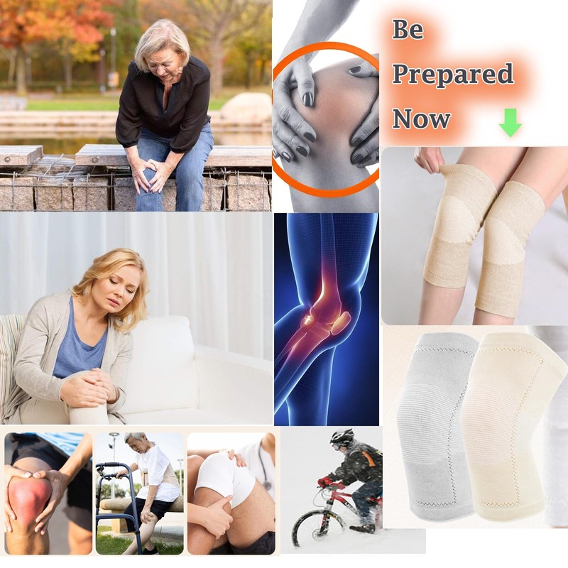 Thermal Knee Warmer with Warm Lining Stretchy Knit Knee Sleeve