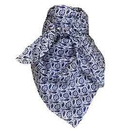 Wyoming Traders Frontier Calico Cowboy Wild Rag 100% Silk Scarf Bandana Multiple Colors 34.5" (Leaf)