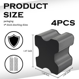 4PCS Coil Spring Spacer for Car,Rubber Heavy Duty Coil Springs Boosters for 1” to 1.5” Lift Increases of Spring Tension,Universal Car Parts Car Accessories for Car SUV Truck