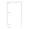 Door Border DK07 – Frame Made of PU Plastic, White,