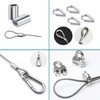 Generic Steel Wire Cable Turnbuckle Hanging Kit, 98FT 304 Stainless