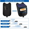 Infrared Sensor Doorbell Solar Driveway Alarm Strobe Light Outdoor Security