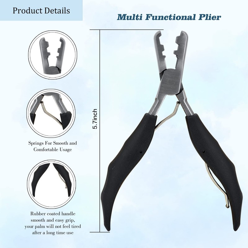 Fusion Bond Crusher Tool for Keratin Hair Extensions Flat Tip