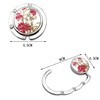 FGXY 4pcs Handbag Hooks, Folding Handbag Hanger, Folding Section Storage,