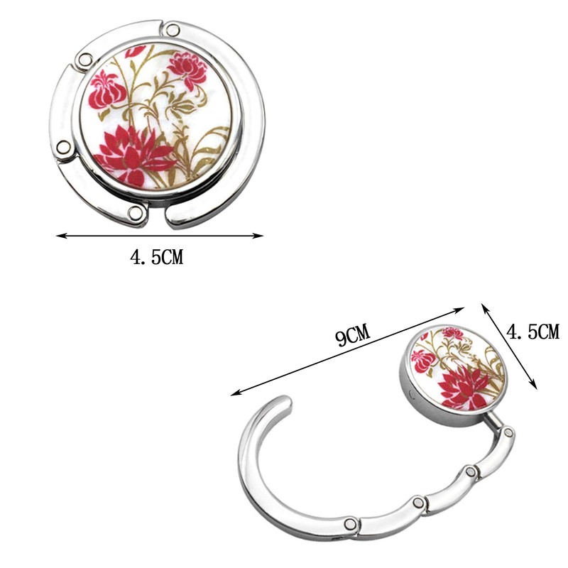 FGXY 4pcs Handbag Hooks, Folding Handbag Hanger, Folding Section Storage,