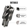 Vearter 25mm Annular Cutter with 19.05mm Weldon Shank, HSS Mag