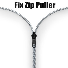 18Pcs/Set Fix Zip Puller Zipper Repair Kit Zip Slider Repair Instant Kit Detachable Zipper Head Instant Zipper Pull Replacement for Coat Jacket Luggage Backpack 3Size (Black)