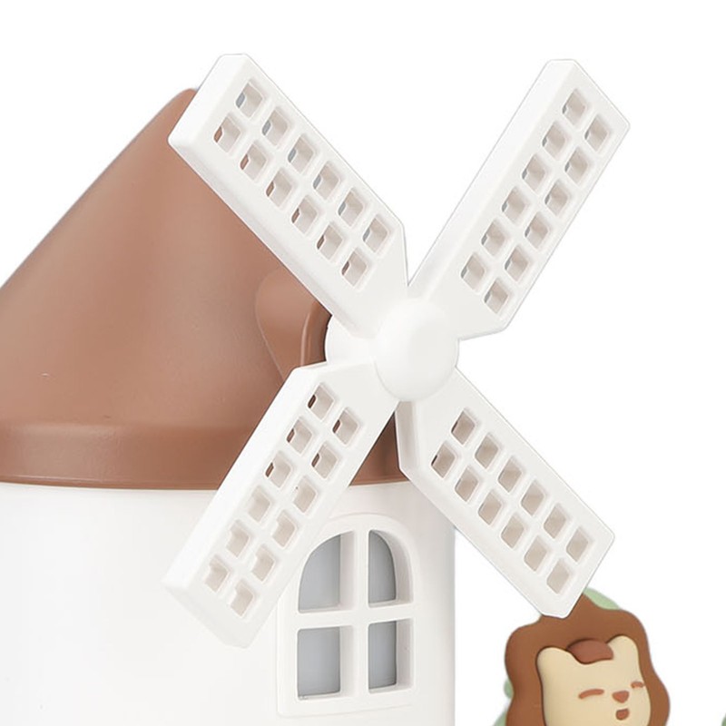 Windmill Music Box Humidifier Creative Bedroom Office Wireless Portable Rotating