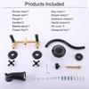 BEIYI 2 Handle Shower Faucet Set, Matte Black Two Handle