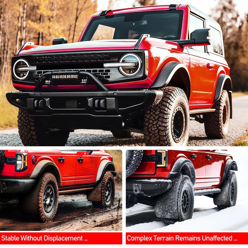 XWQZ Mud Flaps Fits Ford Bronco Accessories 2021 2022 2023