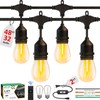 EIKOSON 50FT Outdoor String Lights Waterproof with 30+2 Bulbs(𝟏.𝟓𝐅𝐓 𝐁𝐮𝐥𝐛𝐥𝐬