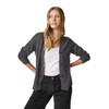 Cecil Women's Cardigan with Button Placket, Charcoal Grey Melange