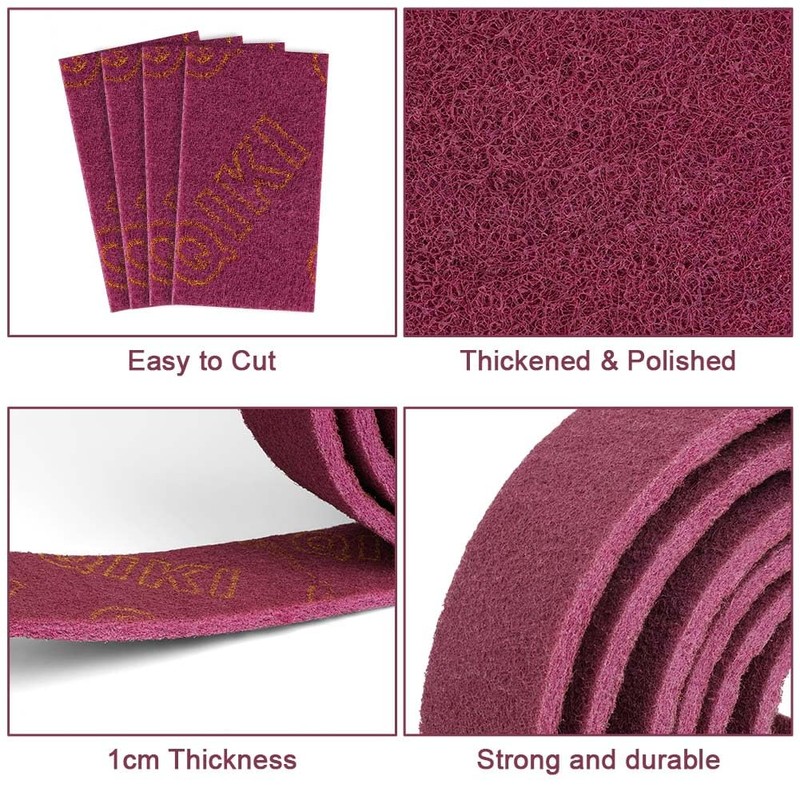 Flintronic 5 m x 85 mm Sanding Fleece, Abrasive Pads,
