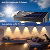 Brizled Solar Fence Lights Outdoor, 8 Pack 2700/4500/6500K 6 Modes