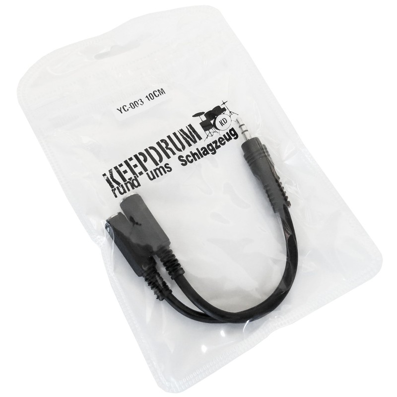 keepdrum YC003 Y-Adapter Mini Jack Splitter Cable 3.5 mm Male