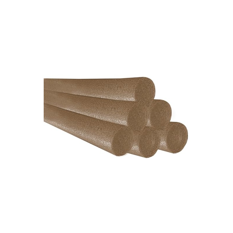 Chochkees Brown Pool Noodles 52" x 2.5" Inch Swimming Solid