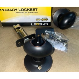 Legend 931123 Privacy Egg Oval hape Oil Rubbed Bronze Oval handle Knob Lock New
