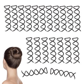 20 Pcs Black Hair Grips Used for Tying Hairs with Cork Needles Without Scratches Spiral Hair Pins Hair Pins Alloy Bun Pins for Women Premium Hair Accessories for Girls Child Women Diy Hair Maker