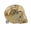 Glass Skull Tealight Holder - Set of 2 Gold