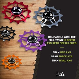 12T Pulley Wheel for SRAM Rival/Force/Red AXS - Black