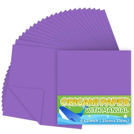 Praisebank Dark Purple Origami Paper, 220pcs 6x6 inch, Double Sided Color, Origami Paper Kit for Crafts, Origami Kit.