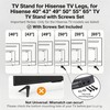TV Stand Base Replacement for Hisense 40-65 Inch Smart TV,