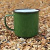 eBuyGB Set of 2 380ml Coloured Enamel Mugs Retro Outdoor