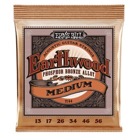 Ernie Ball Earthwood Medium Phosphor Bronze Acoustic String Set, .013 - .056