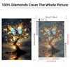 Lxmsja Fantasy Tree Diamond Art Kits for Adults, Butterfly Diamond
