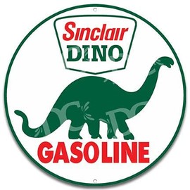 Decorative Concepts Sinclair Dino Gasoline Gas Station Large 24" Metal Wall Sign