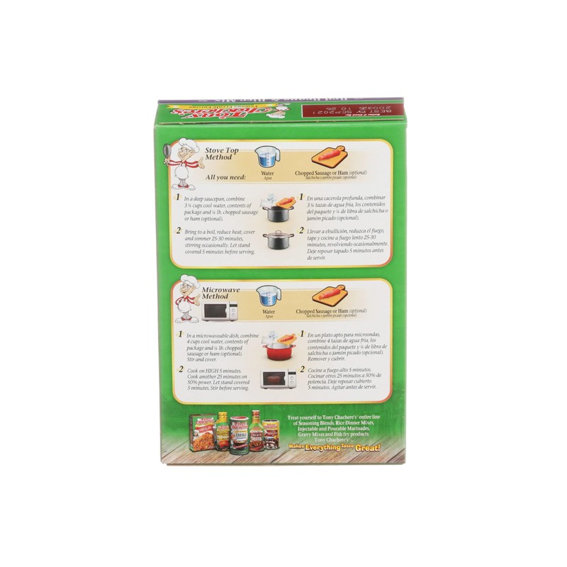 Tony Chachere Rice Dinner Mix, Red Beans and Rice, 4