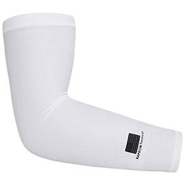 Rapdom Tactical Compression USA Arm Sleeve, White, Small/Medium