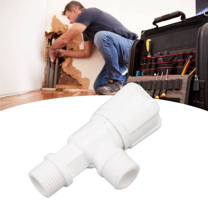 2 Pieces Plastic 3 Way Diverter Valve, G1/2 Male Thread