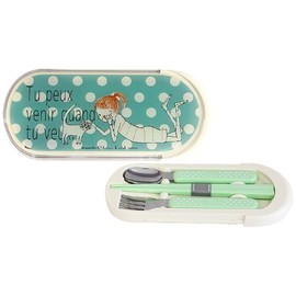 Shinzi Katoh 3-pieces Chopstick, Fork and Spoon Set - Cheri World Design