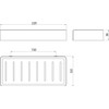 EMCO Loft Soap Basket 220 x 34 x 101 mm,