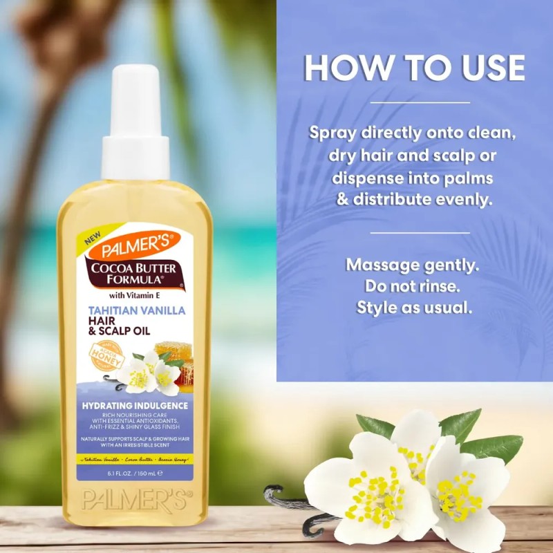 Aceite Para Cabello Y Cuero Cabelludo, Fórmula De Manteca De