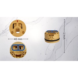 T & T Hardware Replacement 40mm Pressure Balance Compatible with Gerber 95-152, Operates with 95-154 Cartridge, Tan, Blue