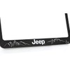 Jeep Black Plastic License Plate Frame Holder - Let The