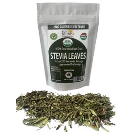 Buy Wellness Organic Stevia Leaf Pure Loose Leaf Stevia Shade Dried Low Bitterness 4 oz