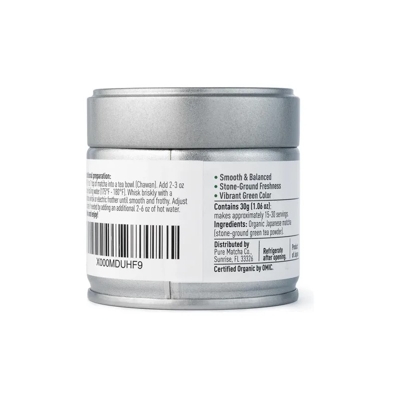 Pure Matcha Té Verde Matcha Orgánico Premium En Polvo 30
