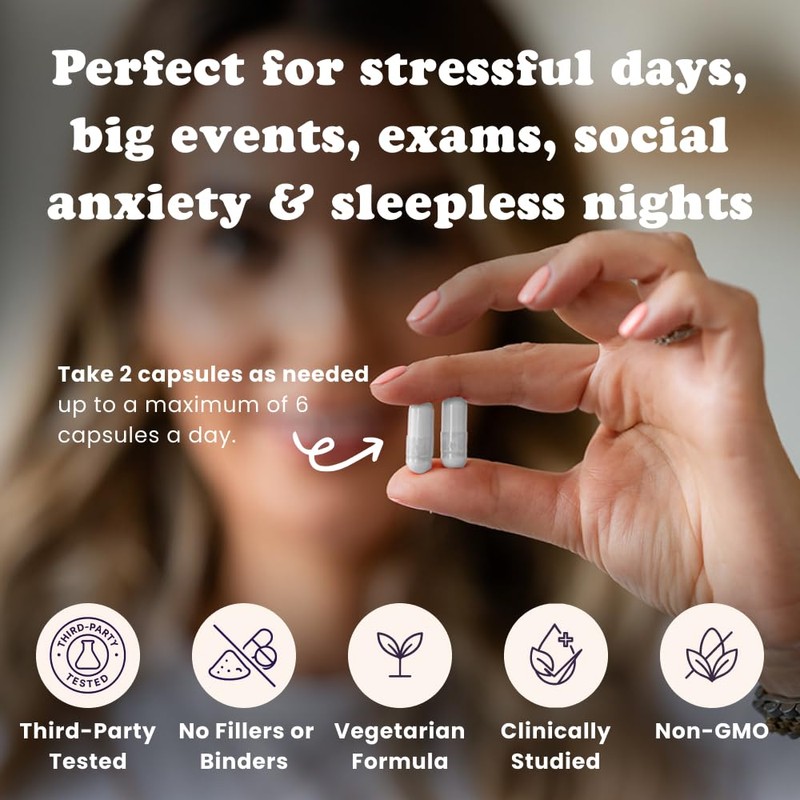 Extracted Calmee Natural Anxiety & Stress Relief Supplement - High