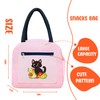 BJDAMAI Cat Bento Bag, Thermal Insulated Cooler Lunch Bento Tote