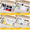 Omtofo 16 Pieces White Drawer Organiser System Organiser, Drawer Divider