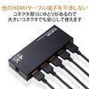 Elecom DH-SW4KP41BK HDMI Switcher, 4K 60 Hz (18 Gbps) 4
