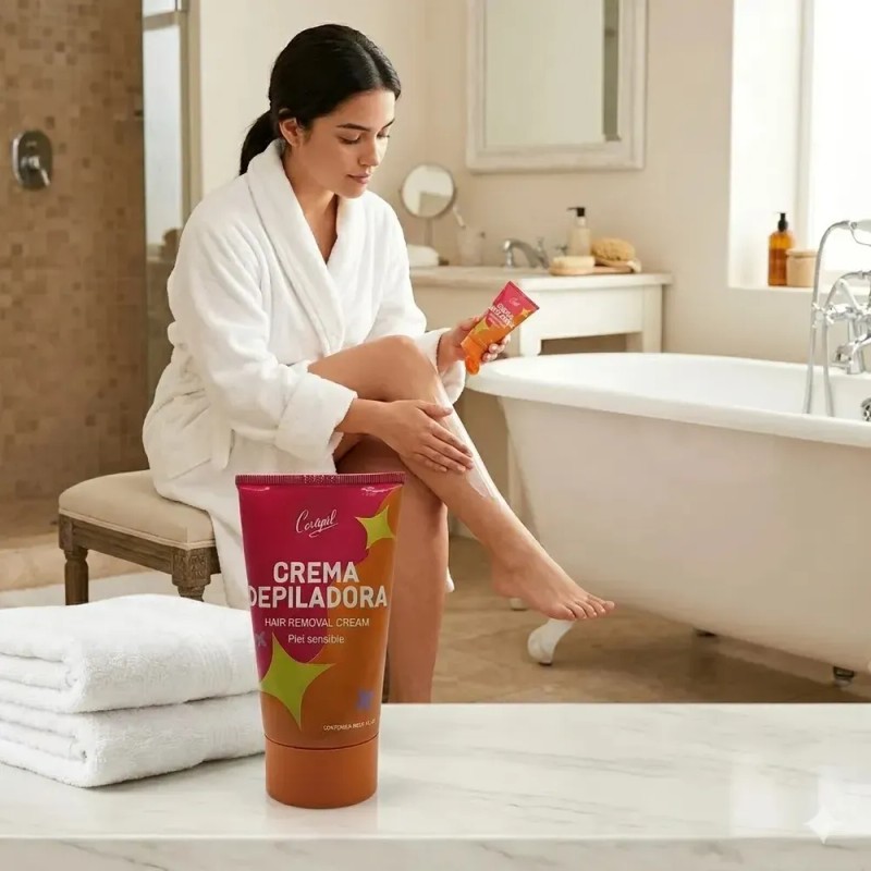 Crema Depilatoria Cerapil Corporal de 150g para Depilación Sin Dolor