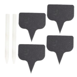 CVNRCLP Slate Cheese Markers Set - 6 Decorative Toothpick Flags with Chalkboard Picks, Black Cheese Labels, and Chalk Markers - Ideal for Cheese Platters, Appetizers, and Plant Labels