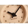KATOMOKU muku mini clock km-26 round black wood beach