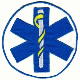 Kidsville, USA 4" x 4" Star of Life Cotton Applique